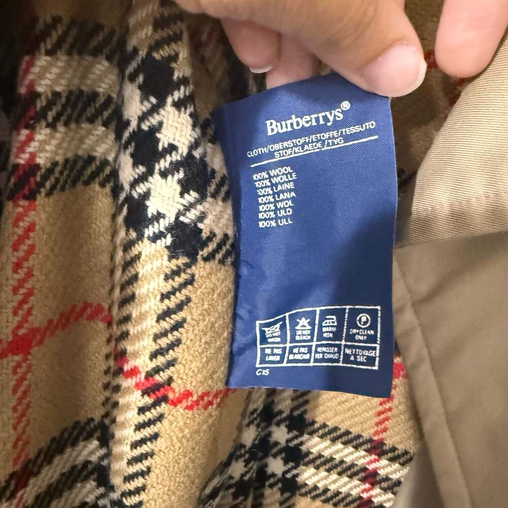 Vintage Burberrys Made in England Trench Coat with Nova Check Lining - Picture 6 of 9